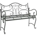 vidaXL Gartenbank 114 x 56,5 x 90 cm Silber