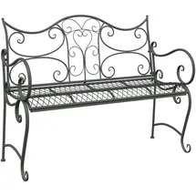 vidaXL Gartenbank 114 x 56,5 x 90 cm Silber