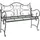 vidaXL Gartenbank 114 x 56,5 x 90 cm Silber