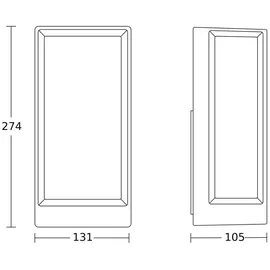 Steinel Außenleuchte Aluminium 27,4 cm inkl. Bluetooth anthrazit