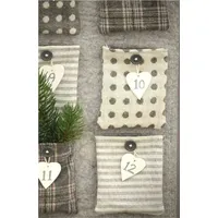 Linoows Adventskalender, Weihnachtskalender, Wandkalender, Filz-Kalender zum befüllen