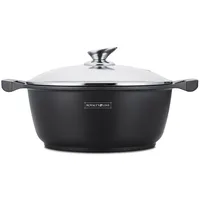 Royalty Line RL-BS34M: Marmorbeschichteter Kochtopf & Kasserolle - 34cm