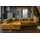 KAWOLA Sofa NEVADA Ecksofa Velvet curry Recamiere links