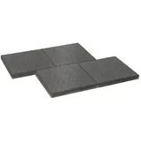 Diephaus Terrassenplatte Mirador armiert Schwarz 40 x 40 x 4 cm