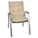 Beautissu Niederlehner Auflage 100 x 50 x 8 cm beige 1 St.