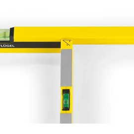 FLÜWA Wasserwaage - 80 cm - schwarz/gelb