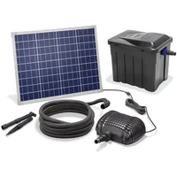 Esotec Solar Teichfilterset Premium 50/2500, Teichfilter Komplettset, 2500 l/h,