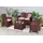 Dmora Lounge-Set 7-tlg. Braun
