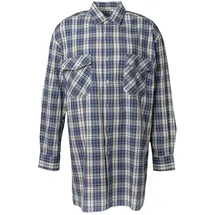 Planam Flanellhemd kariert Blau 45/46