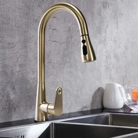 REA Küchenarmatur ausziehbar Gold
