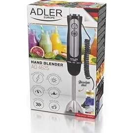Adler AD 4625b Stabmixer 850 W Nennleistung, Turbofunktion, Schwarz