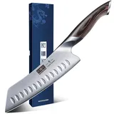 HOSHANHO Santoku Messer, Japanische Küchenmesser Kochmesser Profi Messer, AUS-10 Scharfe Messerklinge mit Ergonomischer Griff, Geschenkbox