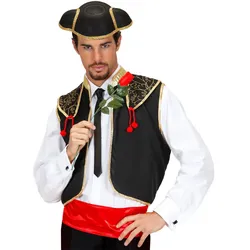 El Torero Herren Weste Mit Gürtel - XL