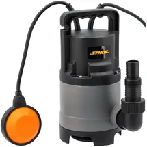 STHOR Schmutzwasser-Tauchpumpe 400W 8000 l/h mit Schwimmschalter