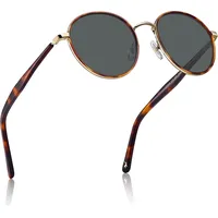 Vintage Runde Damen Sonnenbrille Polarisiert UV-Schutz mit Etui und