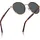 Vintage Runde Damen Sonnenbrille Polarisiert UV-Schutz mit Etui und