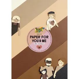 Folia Shades of us Tonpapier A4 20 Blatt 130 g/m2