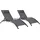 Happy Garden Galapagos 2er Set Liegen 195 x 65 x 22 cm Grau
