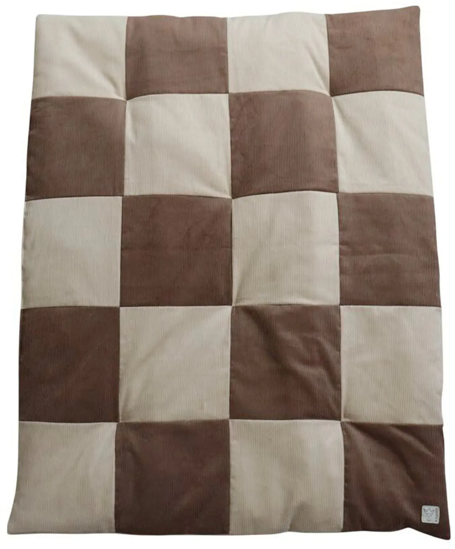 Kaiser Krabbeldecke CORD PATCHWORK 80x100 cm, beige