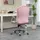 Homcom Bürostuhl Samt Rosa