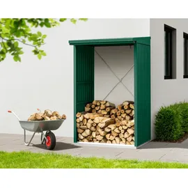 EcoStar Kaminholzregal Trend-V Typ 1 moosgrün