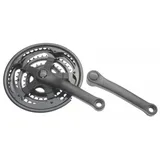 Mijnen Pieper Kettenradgarnitur Stahl schwarz 150mm, 24/34/42 Zähne,4-kant m. KSS