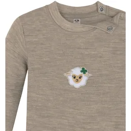 Normani Shirt Taupo beige | grau / anthrazit / weiß 62/68