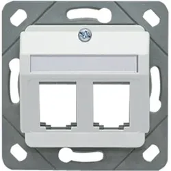 KERPEN DATACOM MegaLineNet Dose 2f. RAL9010, leer LKD9A4601080000