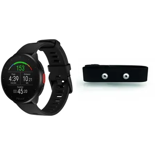 Polar Pacer - GPS-Laufuhr - für Damen & Herren - Pulsuhr - Sport & Fitness - mit Schrittzähler, personalisierten Trainingsprogrammen & Erholungsfunktionen & Soft Brustgurt für H9 und H10 M-XXL