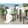 Beliani FOSSANO Gartenstuhl 60 x 60 x 89 cm grau 4 St.
