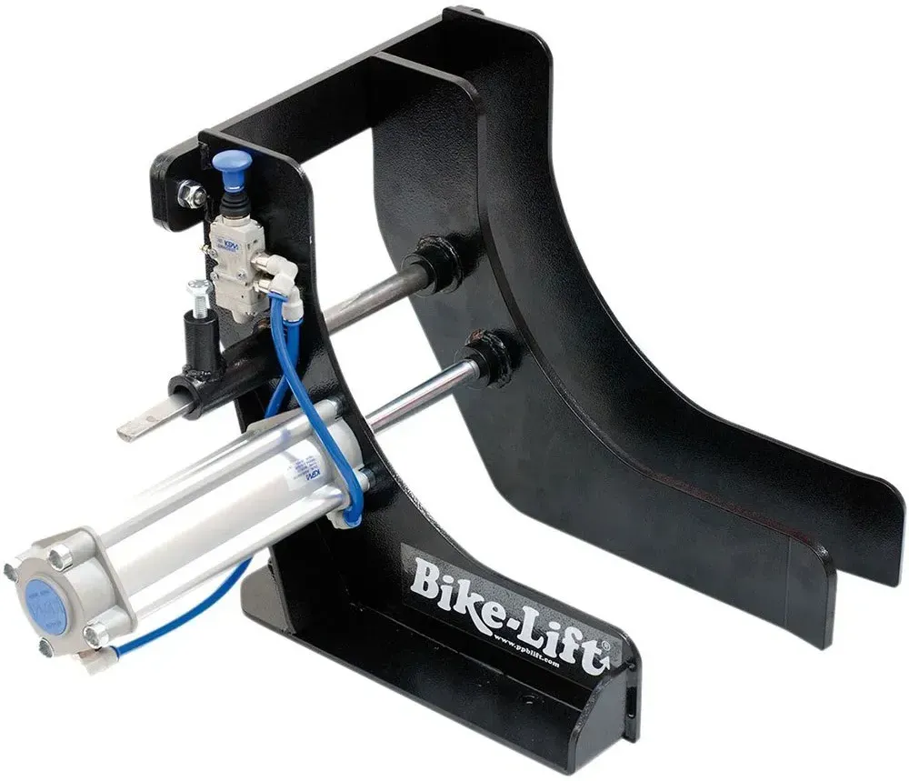 Bike Lift Pneumatic Wheel Clamp Vorderradständer Für Motorräder - Black - One Size