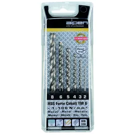Alpen Bohrerset Cobalt Forte 6tlg. 2,0/3,0/4,0/5,0/6,0/8,0