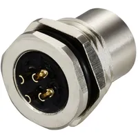 TRU Components TC-12833052 Sensor/Aktor Einbaubuchse M12 Buchse, Einbau Polzahl