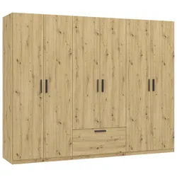 Drehtürenschrank Milos Eiche Artisan