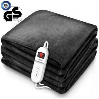 aus Plüsch 130 x 180 cm Anthrazit