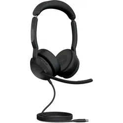 Jabra Evolve2 50 Stereo-Bluetooth Headset 4 Mikrofone, USB-A-Anschluss, MS Teams zertifiziert, Aktive Geräuschunterdrückung