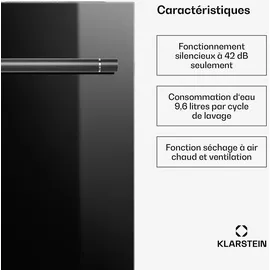 Klarstein Luxara Einbaugeschirrspüler (vollintegrierbar, 600 mm, Schwarz)