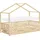 ML-Design Hausbett 90 x 200 cm Kiefer naturbelassen beige