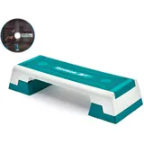 REEBOK Step semi-professional inkl. DVD, weiß-türkis, SALE
