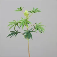 Seidenblumen Roß Kunstzweig Hanfzweig / Cannabiszweig 85cm DP Kunstpflanzen