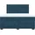 vidaXL Boxspringbett mit Matratze Blau 180x200 cm Samt