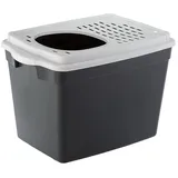 Ferplast Katzentoilette Jumpy 38,8x57,5x39 cm Schwarz/Weiß