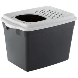 Ferplast Katzentoilette Jumpy 38,8x57,5x39 cm Schwarz/Weiß