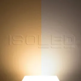 ISOLED LED Decken/Wandleuchte 24W, quadratisch, IP54, ColorSwitch 3000K4000K, weiß