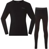 Bergans Allround Merino Baselayer Set Kids/Junior Schwarz 152