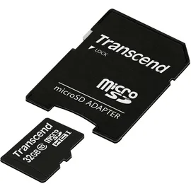Transcend microSDHC Class 10 + SD-Adapter 32 GB