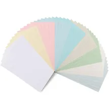 Vaessen Creative Florence Tonkarton 27 x 13,5 cm 45 St. Pastell mit Leinen Struktur 250 g