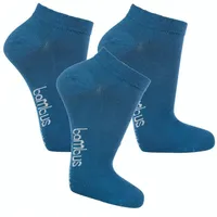 Wowerat Sneakersocken Sneaker Socken Bambus (Set, 3-Paar, 3 Paar) antibakteriell blau 35/38