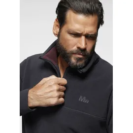 MAN'S WORLD Fleecepullover MAN'S WORLD, Herren, Gr. 3XL (64/66), blau (marine), Obermaterial: 100% Polyester, normal, Rippbündchen, Sweatshirts Fleecepullover, für die Übergangszeit aus Fleece, schnelltrocknend, Topseller