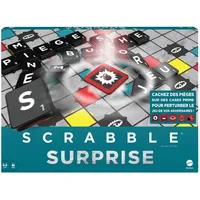 Mattel Games Scrabble Buchstaben-Set für Familien, mit Dachziegeln, Gesellschaftsspiel, Delic-Fliesen, Ständer und Taschen für Fliesen, ab 10 Jahren, HLM16